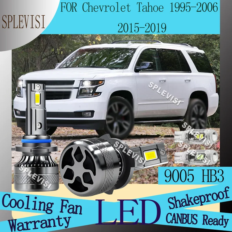

Warranty 2 Year Cooling Fan 9005 360-degree beam 6000k 20000/LM CANBUS Ready High Beam For Chevrolet Tahoe 1995-2006 2015-2019