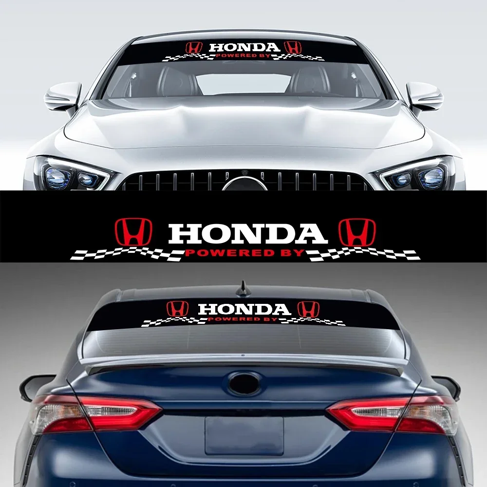 

New Car Front and rear windshield shade decorative sticker For Honda Accord Odyssey Civic CRV Inspire Envix HRV Car Accessories