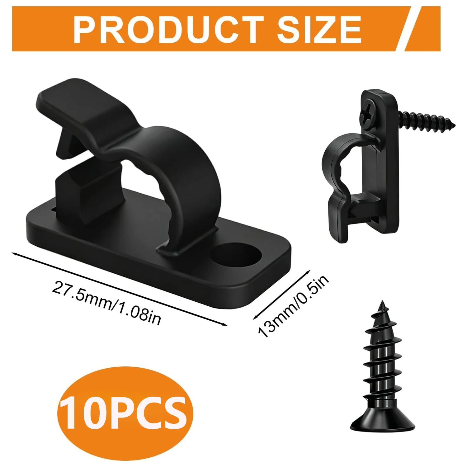 10PCS Cable Organizer Clips Cable Management Wire Manager Cord Holder USB Charging Data Line Bobbin Winder Wall Mounted Hook