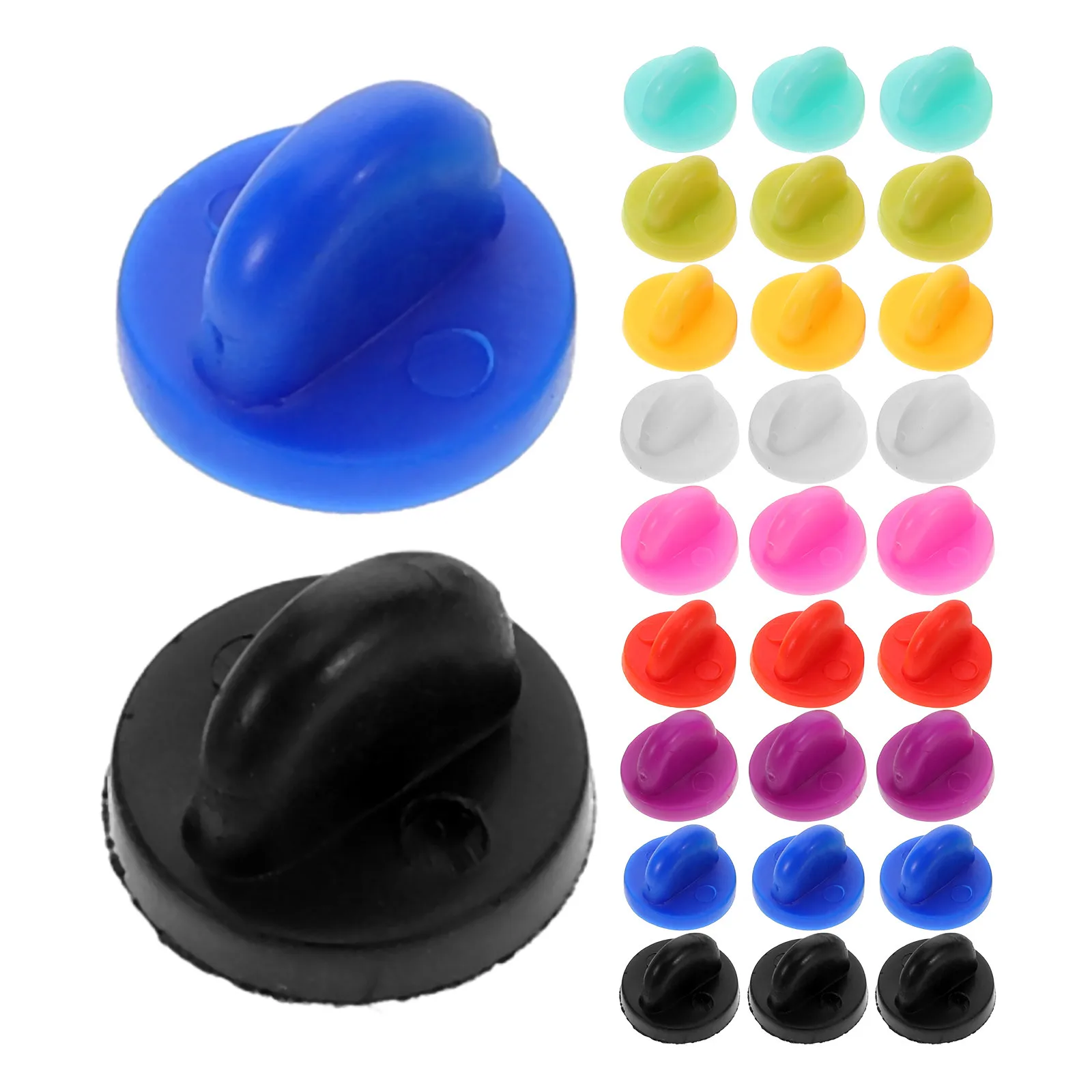 

1 Box Enamel Pin Backs Rubber Locking Pin Backs for Lapel Pins Brooches Tie Tacks Hat Buckles DIY Jewelry Craft Supplies Gift