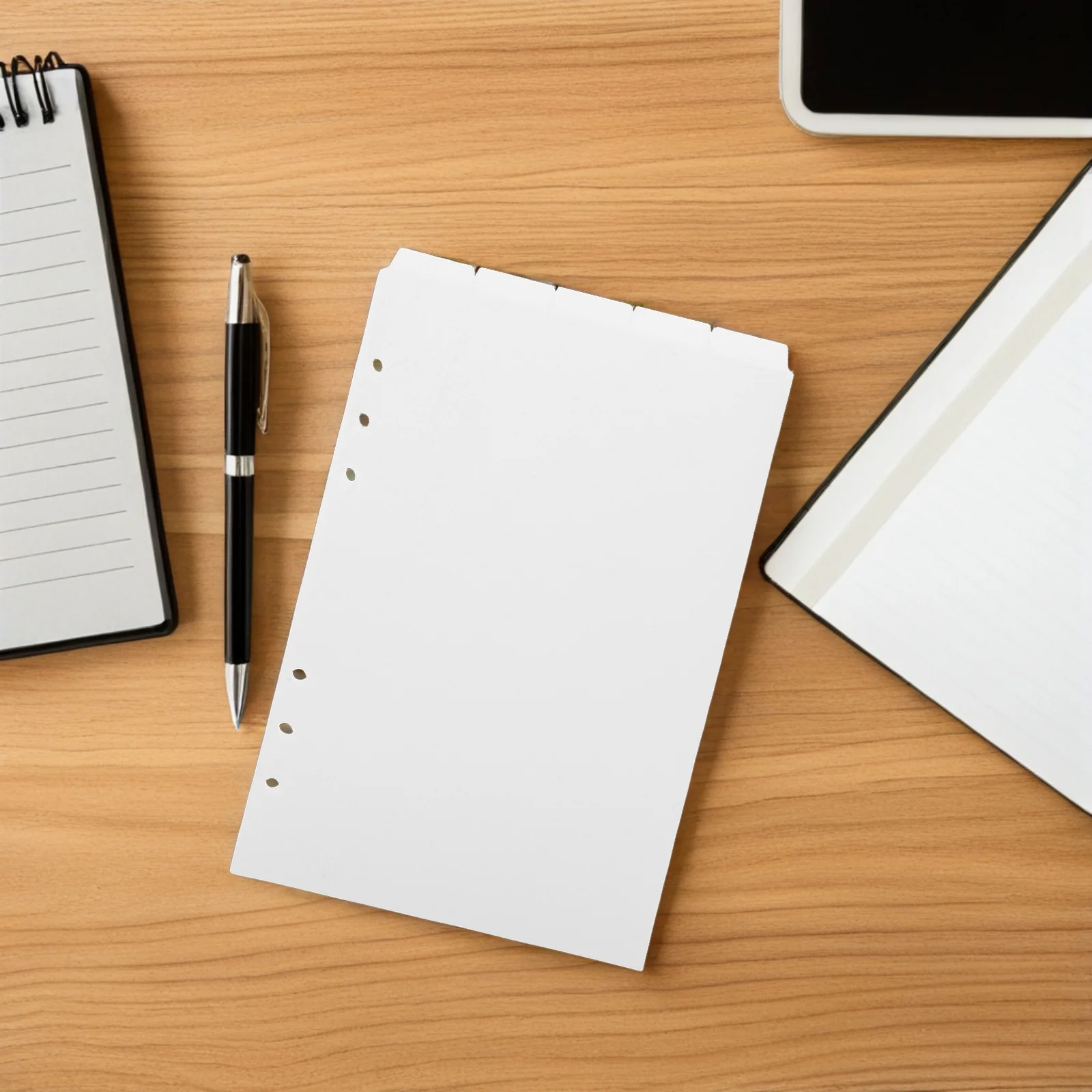 25 peças divisores de fichário a5 removíveis pp guias verticais inserções de índice para organizador escola escritório arquivo notebook