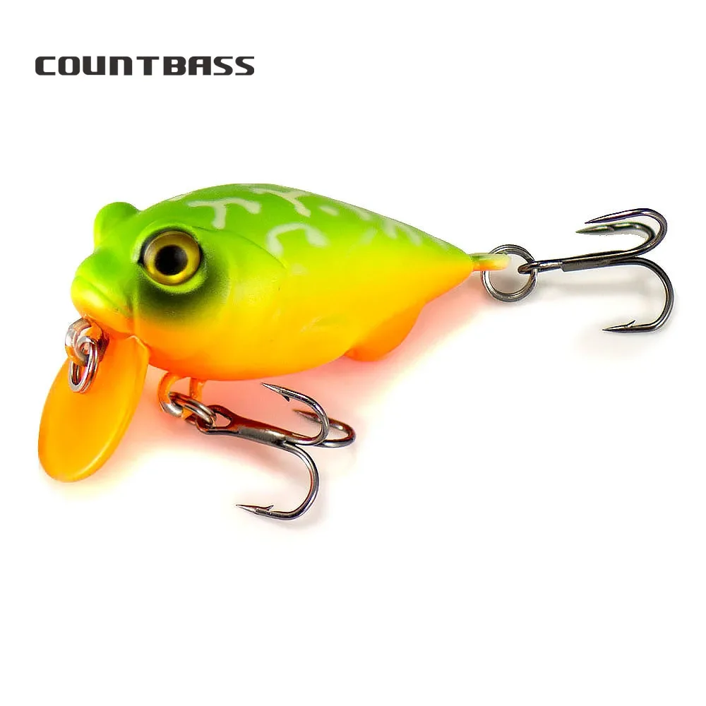 Countbass Floating Crankbait Fishing Leurres 38mm 5g Diving Depth 0.2-0.5m Chatterbait Wobbler Lures La Peche Au Leurre