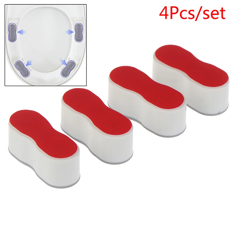 Cuscinetti ammortizzanti del sedile guarnizione del coperchio del water antiscivolo autoadesiva ammortizzatore cuscino del coperchio del water universale paraurti del sedile del water