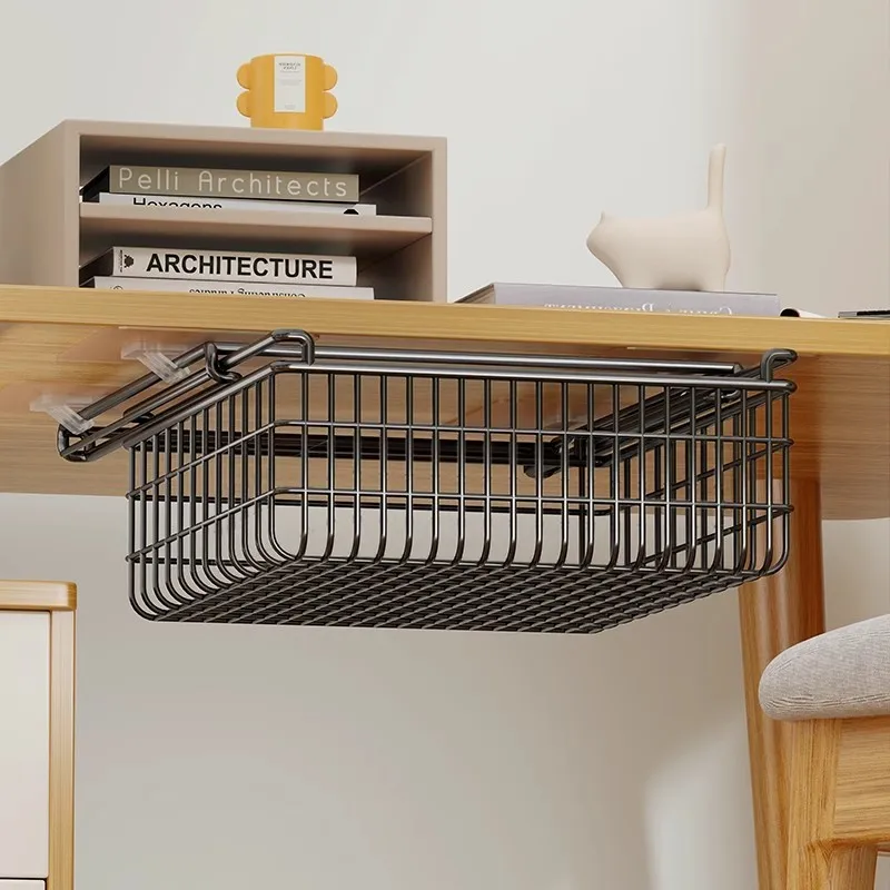 Etagere-de-rangement-sous-le-bureau-etageres-suspendues-en-metal-aucun-percage-requis-organisateur-de-bureau-design-floral-piquant