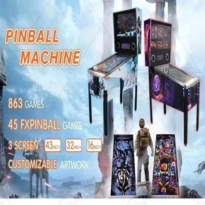 Kids Toys Mall - Pinball Machine, Mini Vertical Pull Rod