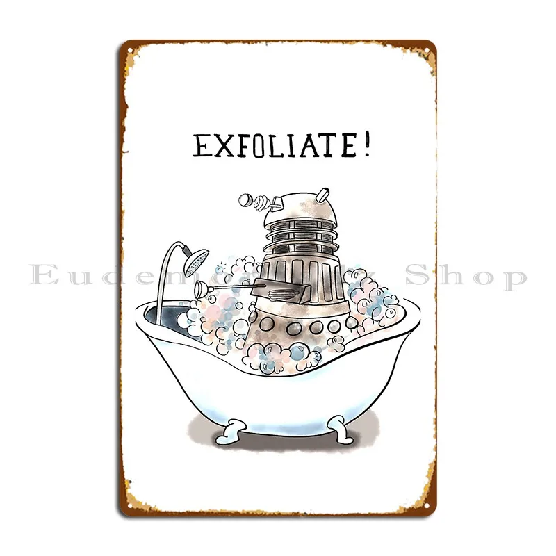 Exfoliate Metal Signs Wall Mural Club Wall Custom Print Decoration Tin Sign Poster