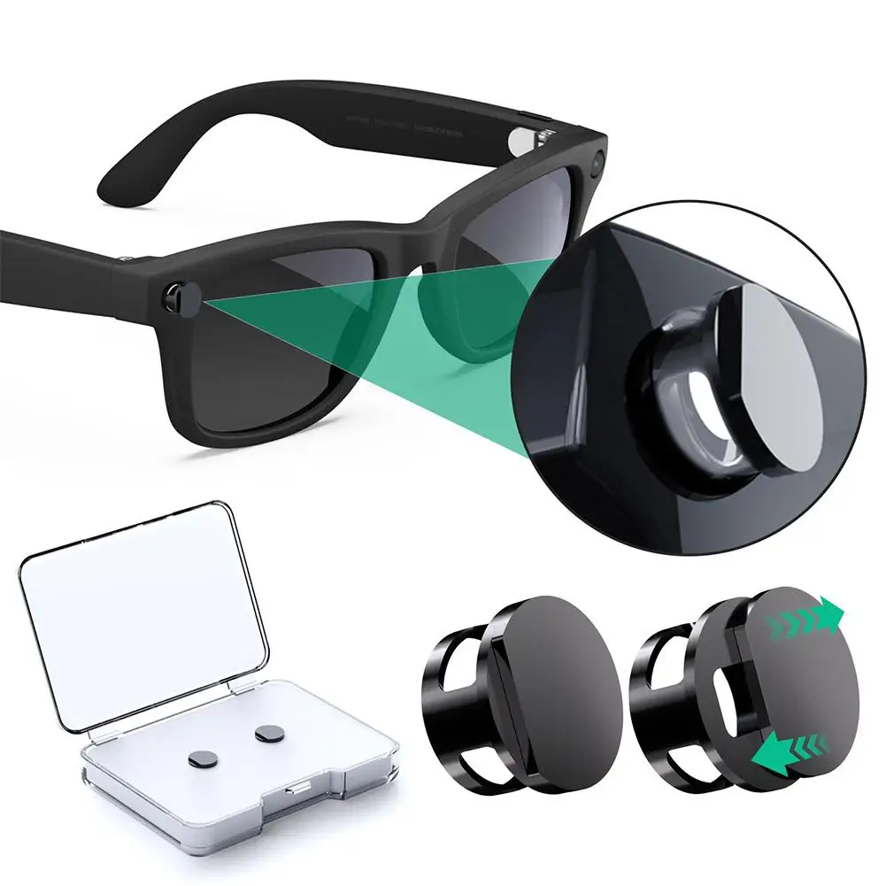For Meta Smart Glasses  Indicator Light Sunshade Lens Blocker Slide Cap Camera Privacy Cover Physical Light Dimming Blocker