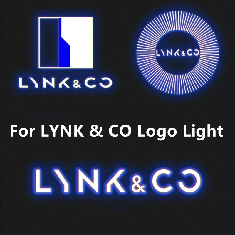 2pcs Led Car Door Logo Light Courtesy Laser Projector For LYNK & CO 01 02 03 05 09 Car Accessories