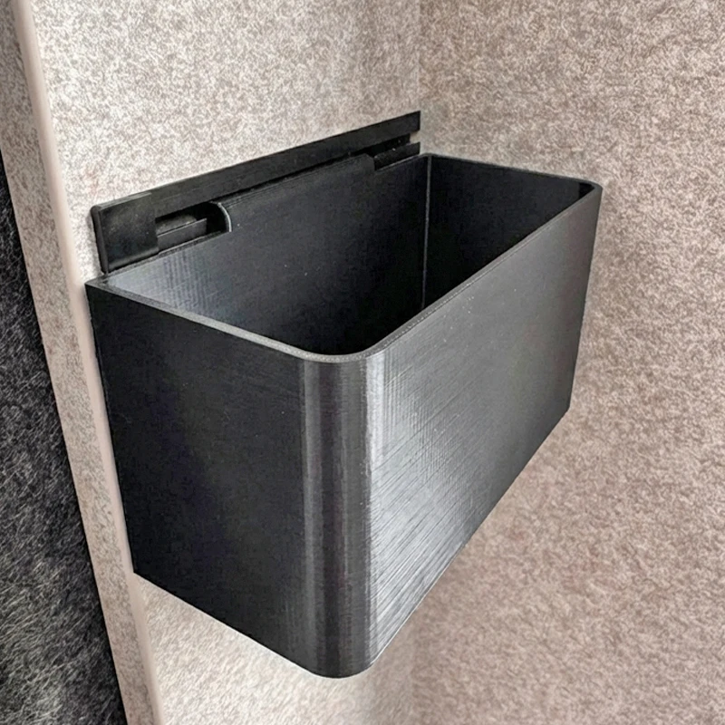 1Pc Universal Container For Hymer Wall System RV Multifunctional Two Tone Storage Box RV Accessories Easy Installation Black