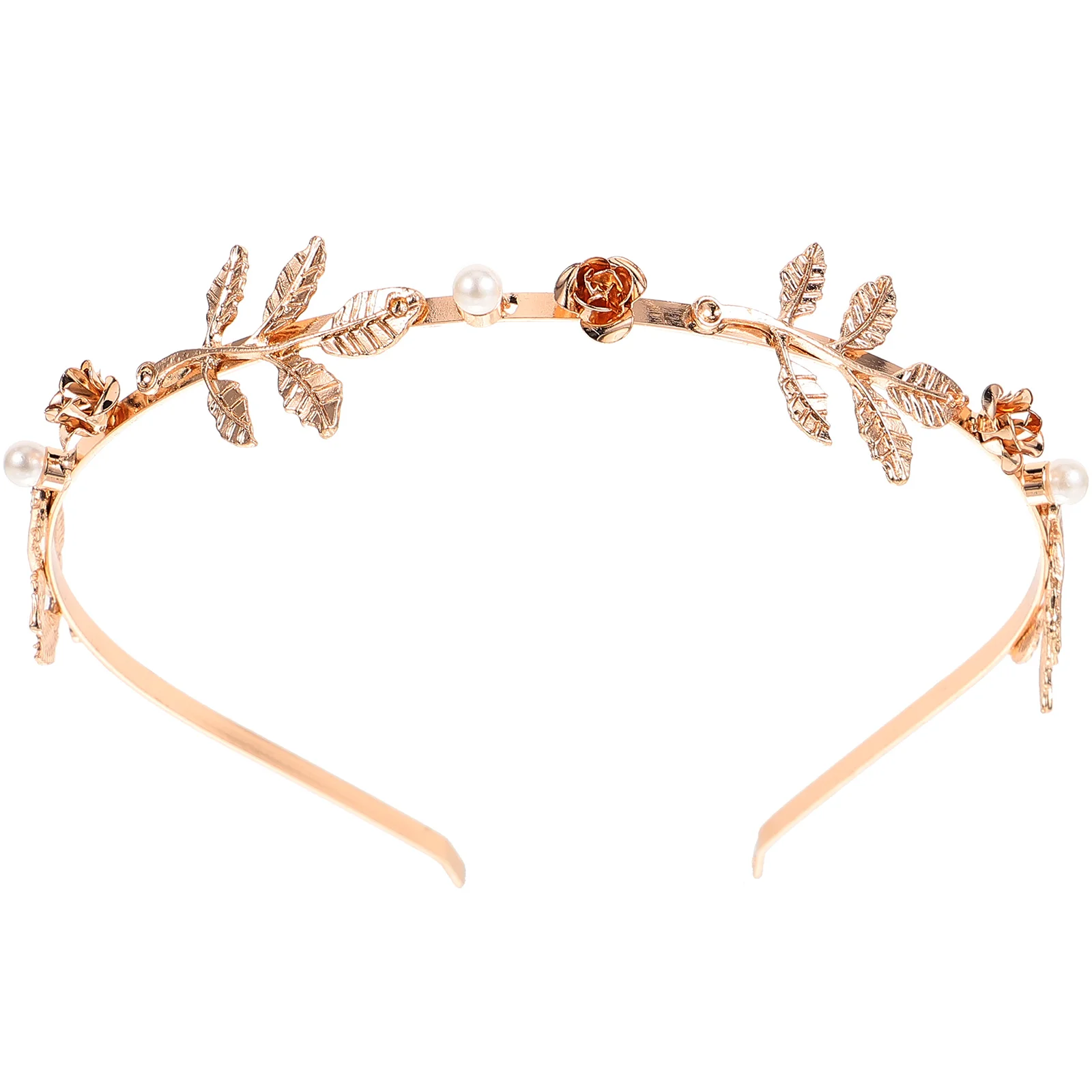 

Metal Crown Baroque Leaf Crown Hair Womens Headb Lightweight Bridal Girls Hair Accessories Delicate Color Charm Wedding Prom