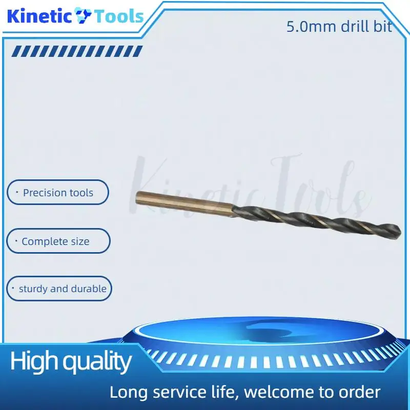

Высококачественное спиральное сверло HSS с кобальтовым покрытием толщиной 5,0 мм — идеальный резак для дерева и металла, работает с большинством электроинструментов