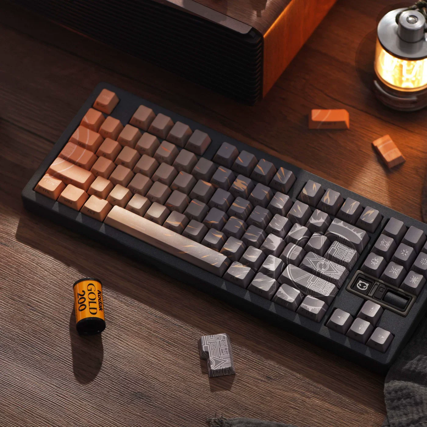 128 Keys/set Destiny‌ Flow Keycaps PBT Dye Subbed Side Printed Backlit Key Caps Cherry Profile Lightproof Keycap For MX Switch