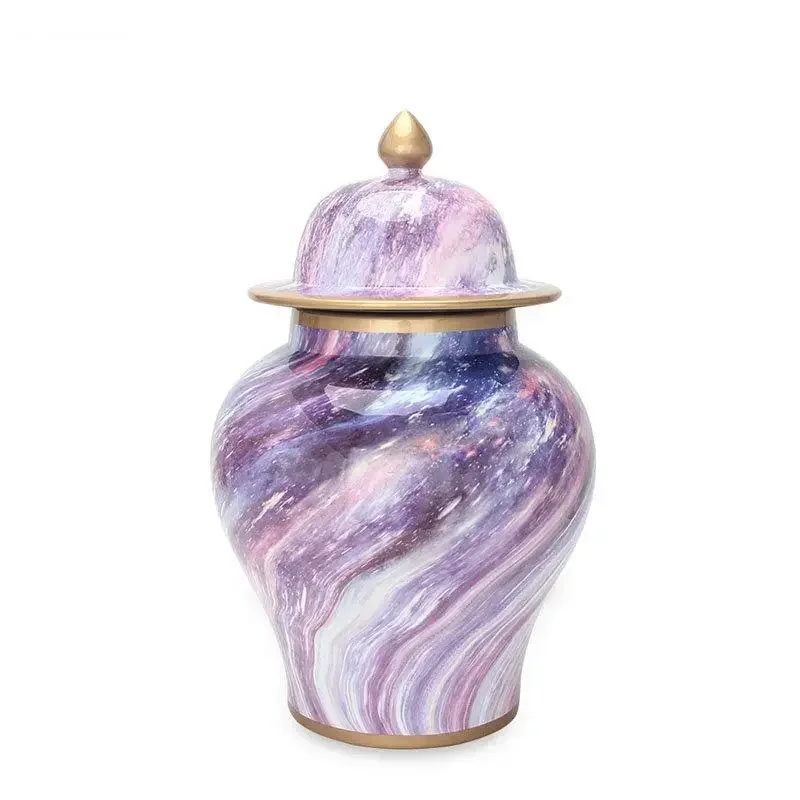 # Para Pot de rangement en céramique motivo nebuloso violeta&