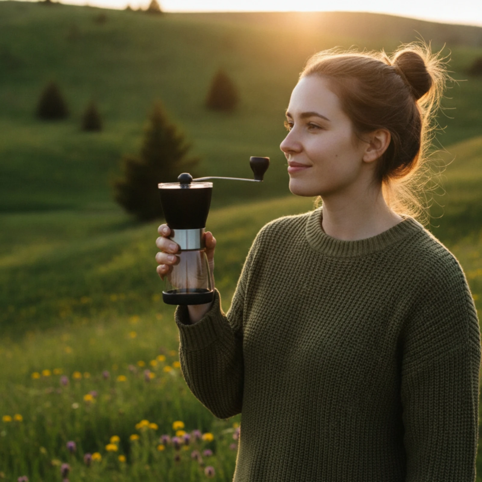 Portable Pour over Coffee Set with Carrying Case Compact Portable Pour-over Coffee Brewing Kit with Carrying Case for Travelers