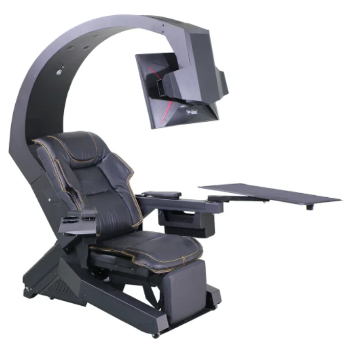 IW320 Hot Selling Zero Gravity Recline PC Chair With Massage Function As Altwork Support Upto 5 Monitors Ease Comfy Cockpit view 4