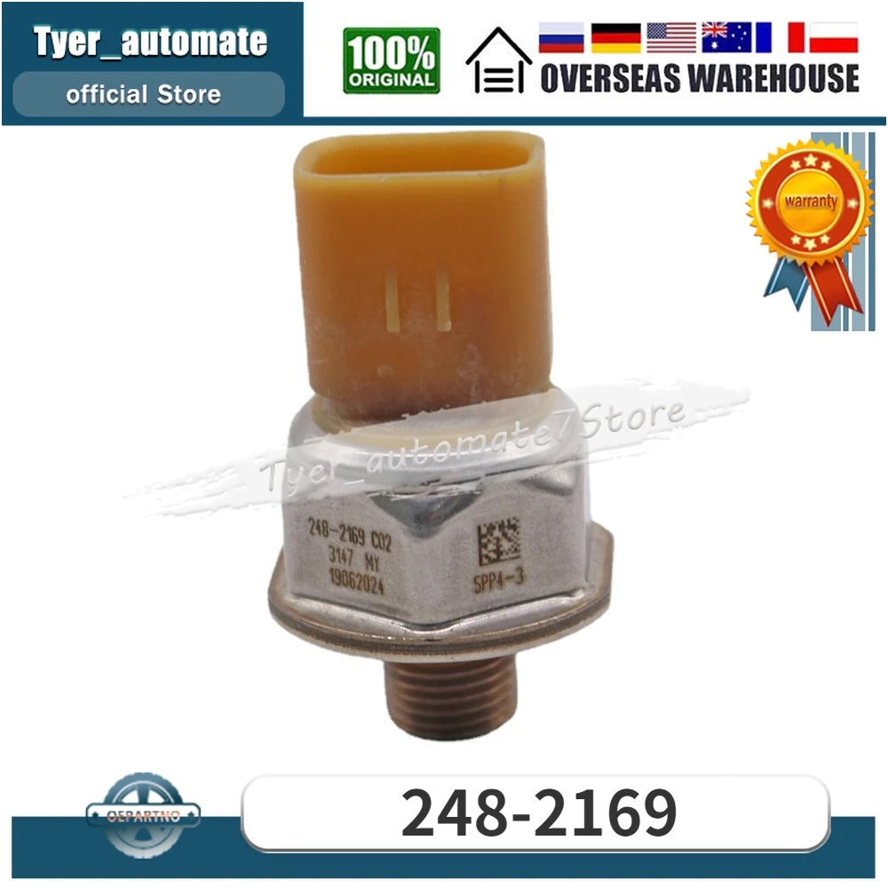 Heavy Duty Pressure Sensor 248-2169 5PP4-3 For CAT Caterpillar C-9 C7 C9