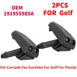 2Pcs Front Windscreen Washer Jets Nozzle Water Sprayer For MK1 & MK2 For Corrado EuroVan For Golf For Passat 191955985A