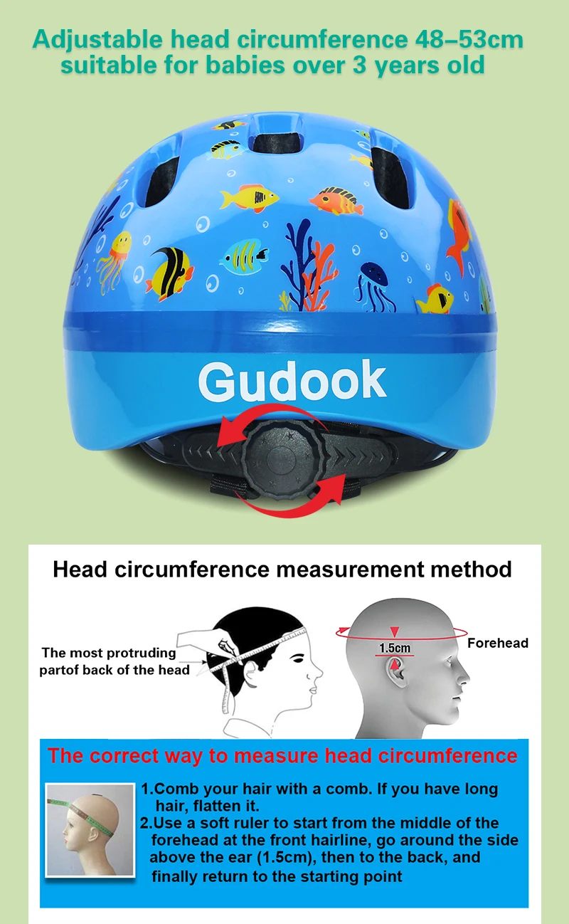 Fahrrad-/Skateboard-Helm für Kinder, verstellbarer Helm, Kleinkind-Kinder im Alter von 2–9 Jahren, Jungen und Mädchen, Multisport-Sicherheits-Radfahren, Skaten. – Detail 2