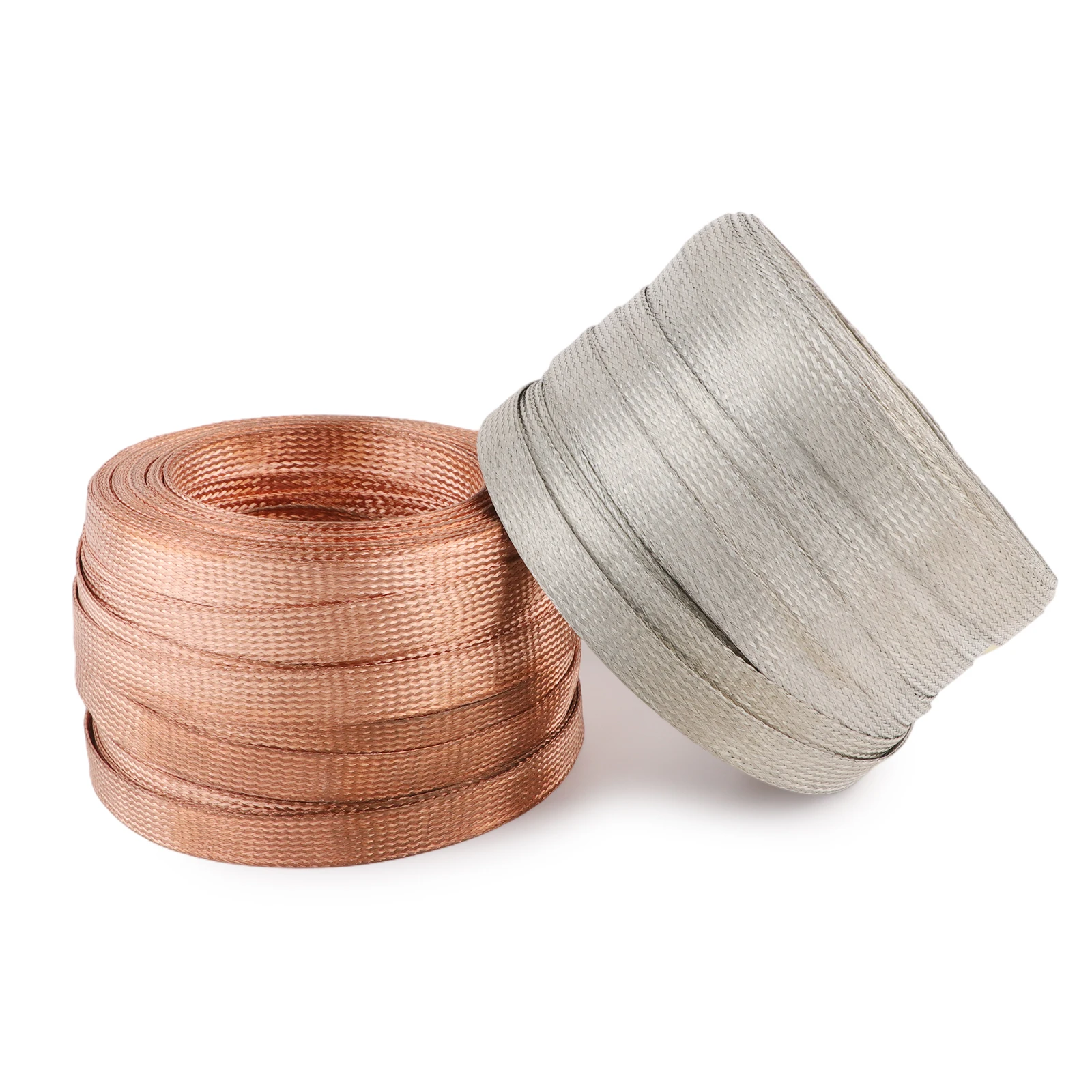 1 - 20M Copper Braided Sleeve 4 6 8 10 12 14 16 18 20 25 28mm DIY Wire Cable Protective Shielded Signal Expandable Metal Sheath