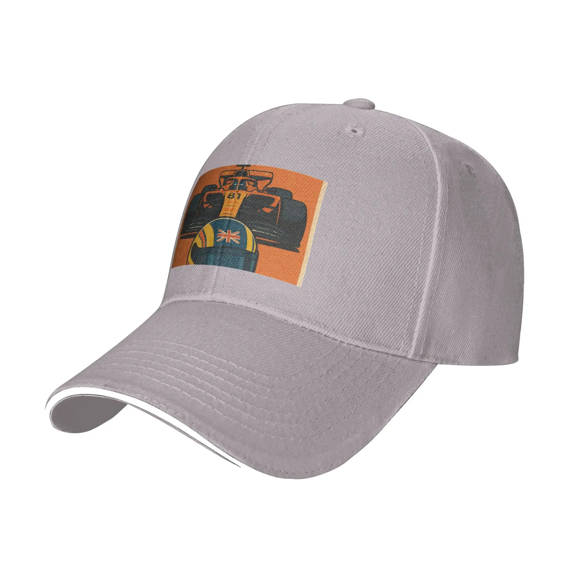 Fashion O  Piastri F1 Car   helmet  Curved Brim Baseball Cap City Roaming Women's Cap 2021