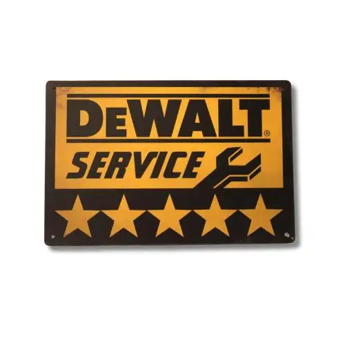 Y1, Tools Blechschild „Service garantiert“ Hardware-Dekoration aus Aluminium