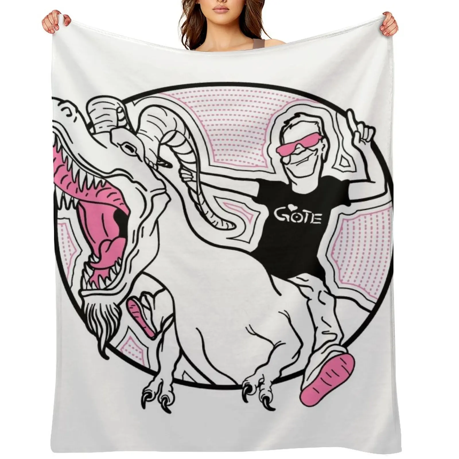 

Dan Riding GOTEsaur Circle Throw Blanket blankets ands Fashion Sofas valentine gift ideas Blankets