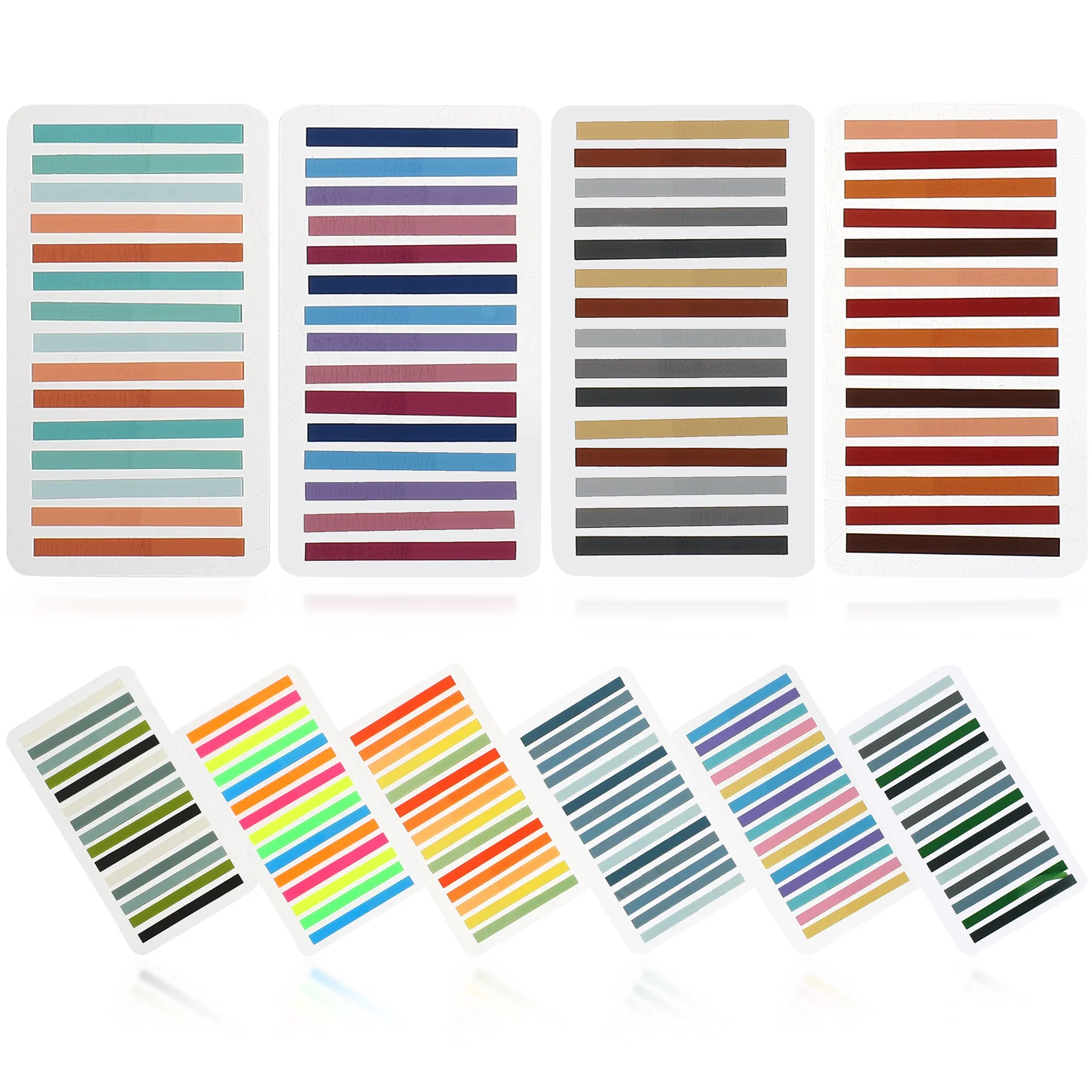 แท็บสีติดหนังสือ 10 ชิ้น สำหรับทำเครื่องหมายหน้าหนังสือ  แบบมีกาวในตัว สำหรับเด็ก อุปกรณ์ช่วยการเรียนรู้