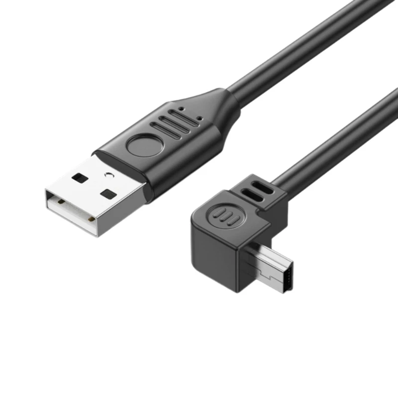 Kabel Mini USB w górę w dół lewy prawy kąt 90 stopni USB 2.0 do Mini USB 5-pinowy kabel do szybkiej ładowarki danych do aparatu MP4 Tablet GPS