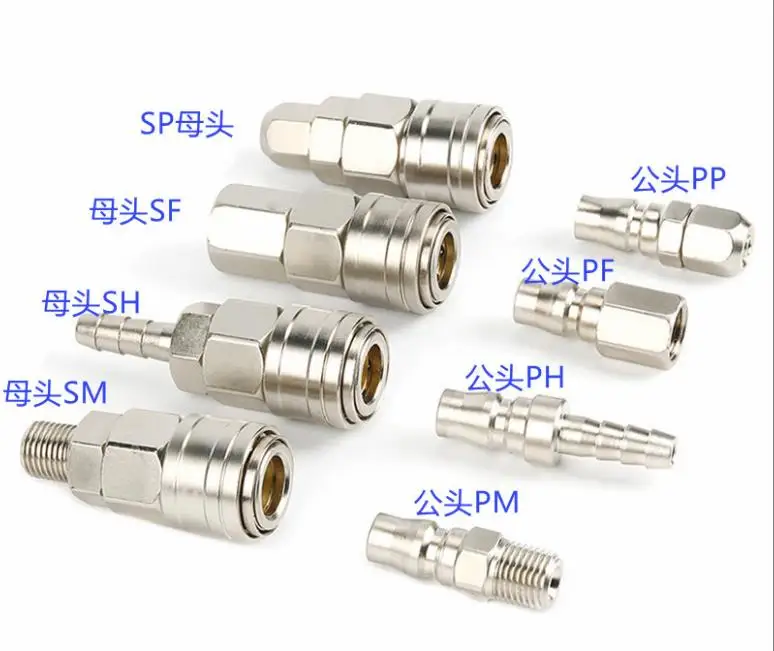 Gas pipe C-type quick connector SP20PP / SH30PH / SM40PM / SFPF, automatic type