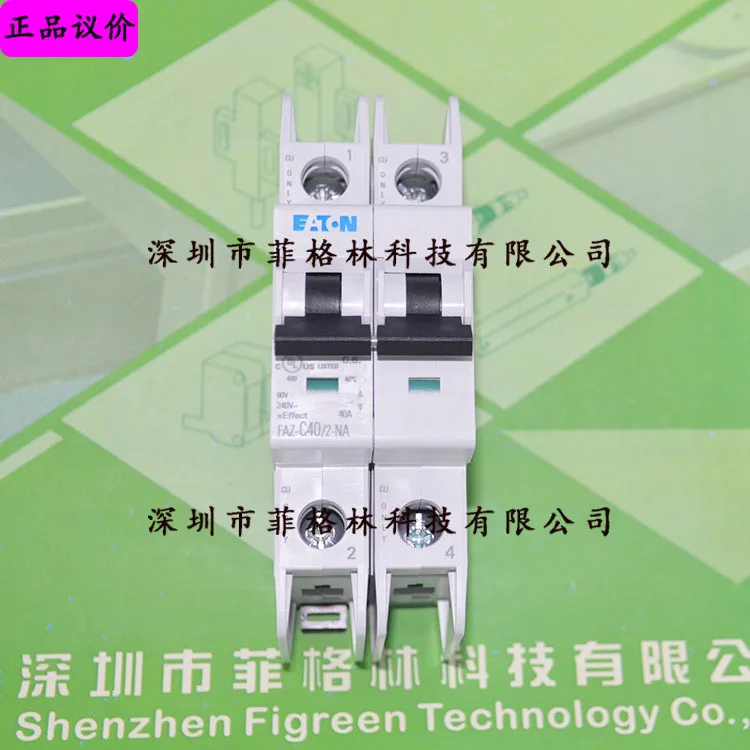 2025 [실물사진] FAZ-C40/2-NA American Eaton ETN/Muller Moeller 소형 회로 차단기