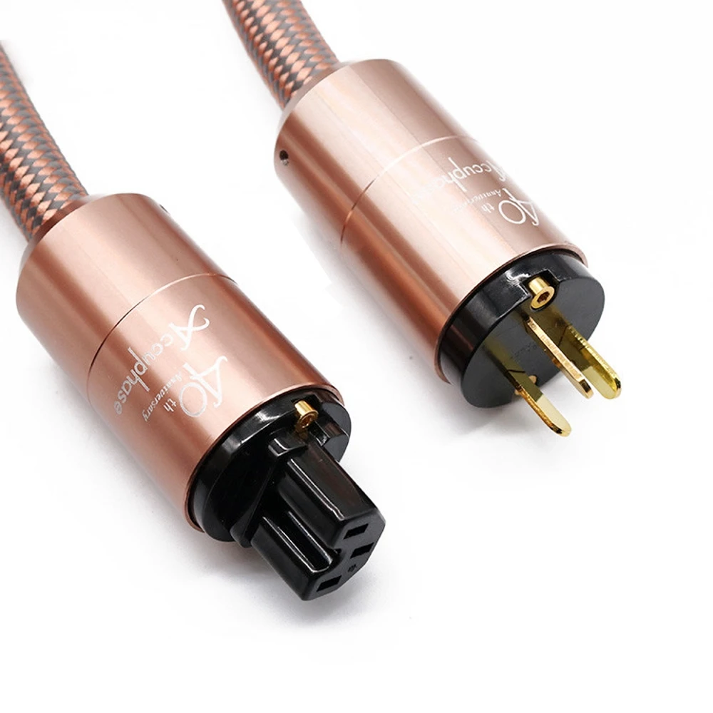 HI End Accuphase 40th Anniversary Edition Schuko EU Power Cord US ver / Australia 3 Pin Plug AC power cable 240V