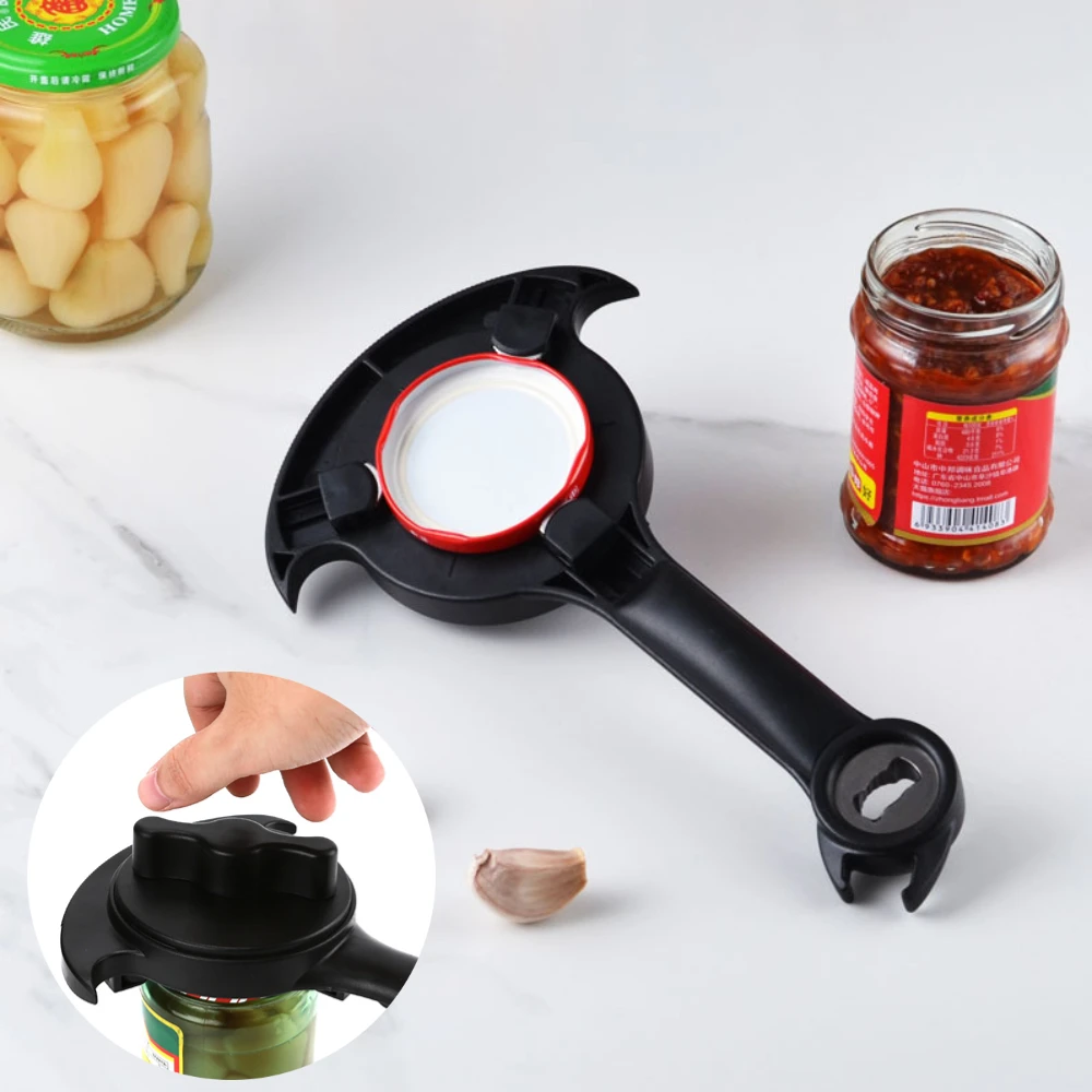 Multi-functional Professional Can Opener All-in-One Universal Bottle Cap Opener For Beer Bottle, Can Lid, Mineral Water Opener