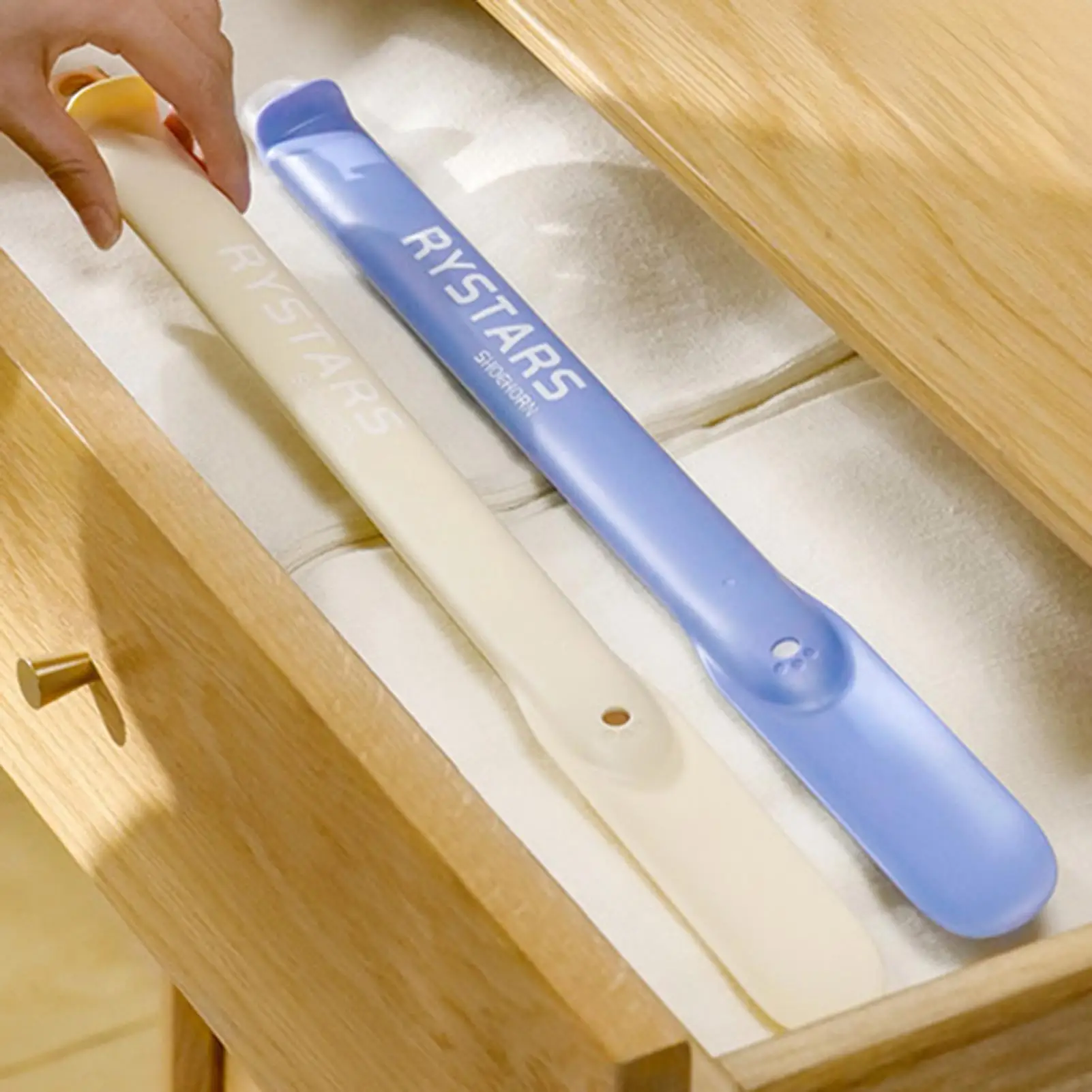 Shoe Horns For Men Retractable Stick With Foot Measuring Shoe Spoon Portable Travel Shoehorn For Men Elderly Kids Pregnant Women