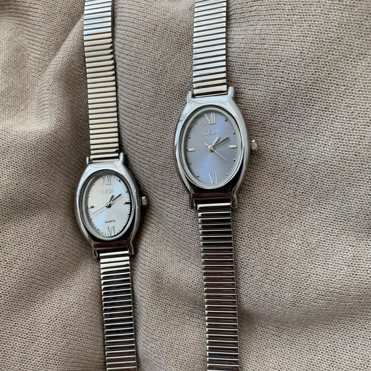 Elegant Fashion Oval Quartz Women Watch Roman Numeral Stainless Steel Strap Waterproof Wristwatch Ladies Dress Clock Female Gift