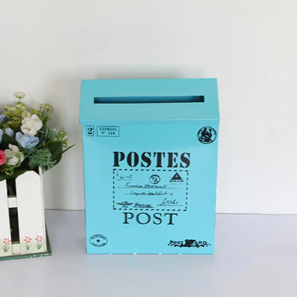 

For Home Decoration Metal Mail Collection Vintage Mailbox Mail Collection Ample Storage Space Convenient Mail Access