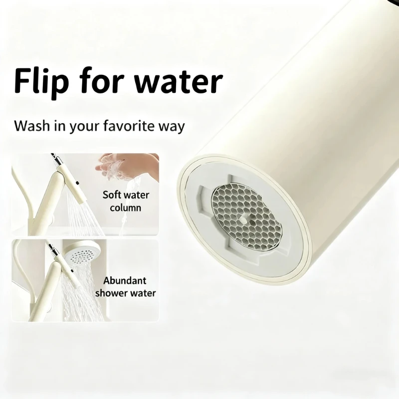 Bathroom Kitchen Telescopic Swivel Magnetic Hot Cold Faucet Two Spout Modes Dirty Resistant No Water Stains Furniture Organizers