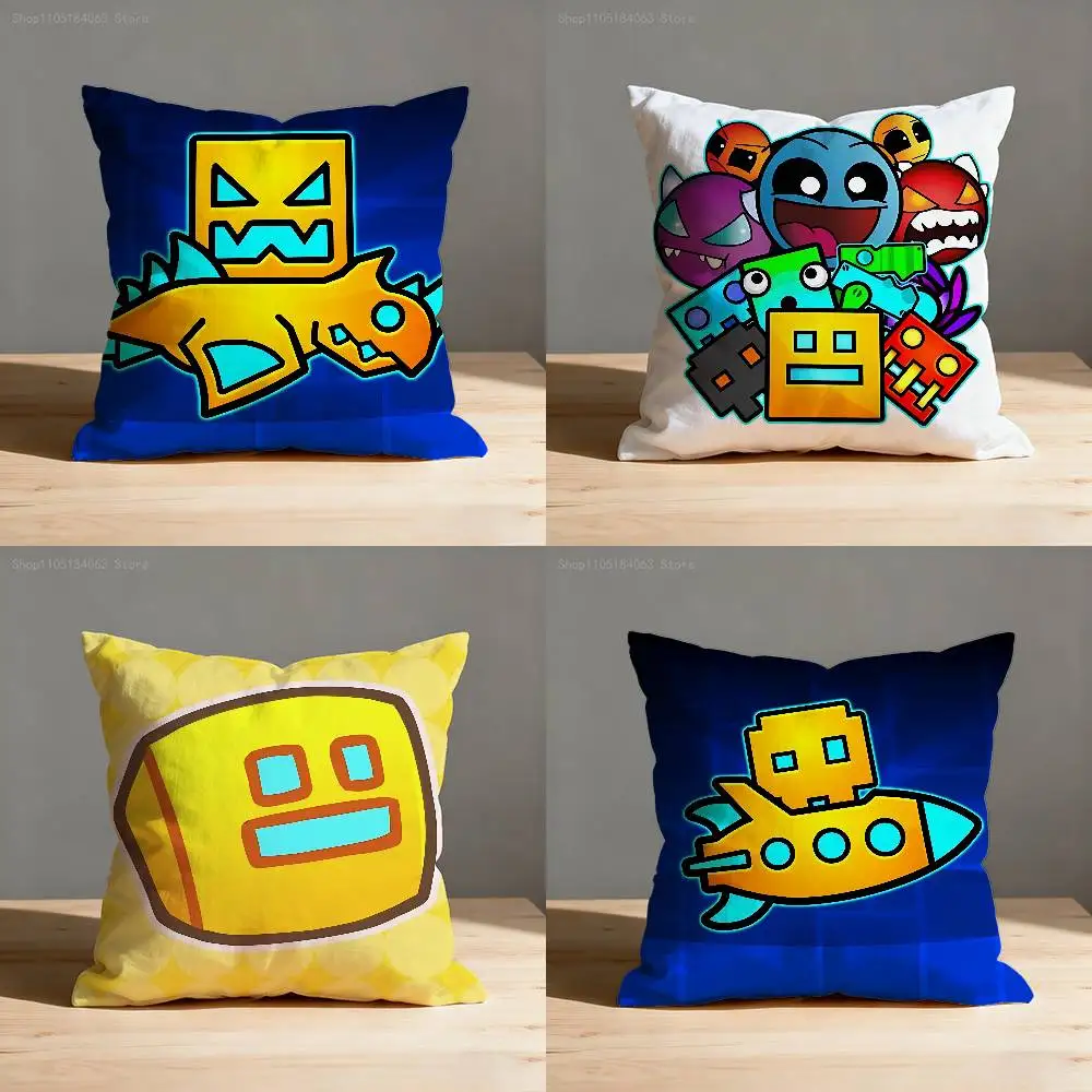 

G-Geometry D-Dash Throw Pillow Case For 55x55cm 40x40cm 45x45cm 50x50cm 30x30cm Square Office Pillowship Cover