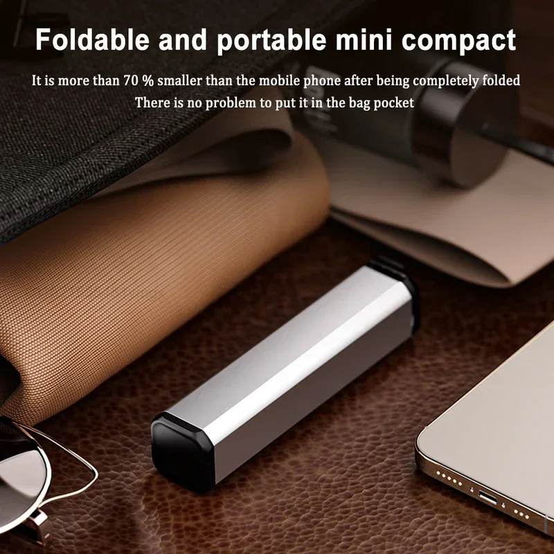 Supporto per telefono Supporto portatile per aereo da viaggio per telefono cellulare pieghevole regolabile 360 °     Supporto girevole per sedile del treno con selfie