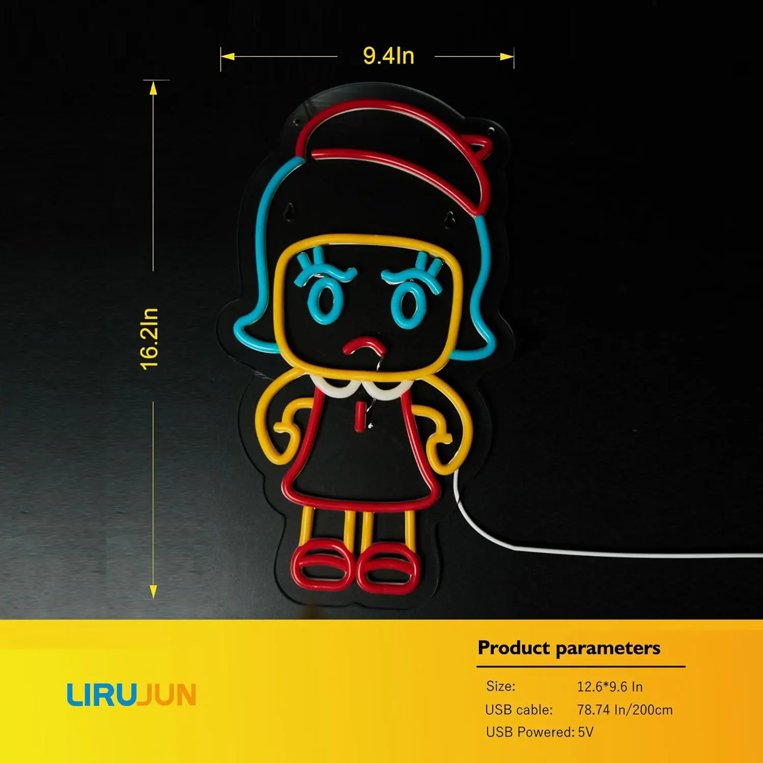 أنيمي تسجيل عكس الضوء USB Led ضوء النيون لغرفة نوم بار غرفة المعيشة سينما نادي جدار ديكور هدية لعيد الميلاد هدية الكريسماس #6