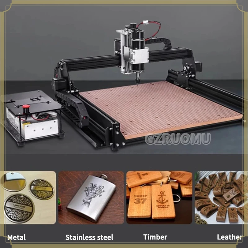 500W 3 Axis CNC Router Engraving Milling Machine For Wood Acrylic MDF PCB Plastic Metal
