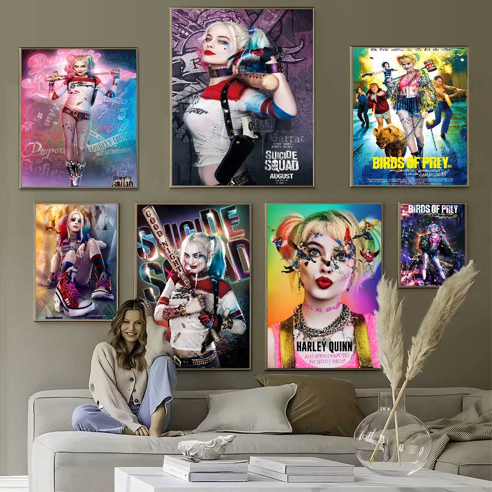 

1PC B-BEAST K-KINGDOM D-DC H-Harley Q-Quinn Posters And Prints Canvas Printing Wall Art Picture For Living Room Home Decor Gifts