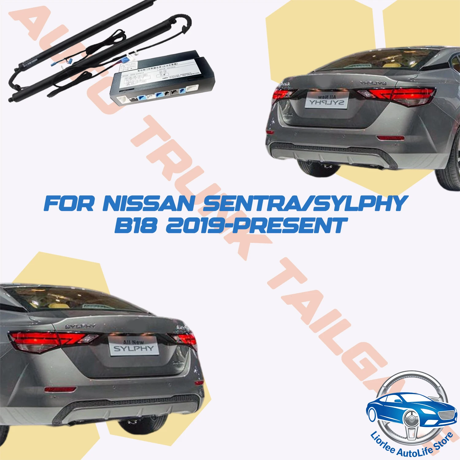 

For Nissan Sentra/Sylphy B18 2019-present Car Power Trunk Lift Electric Hatch Tail Gate Strut Auto Rear Door Actuator