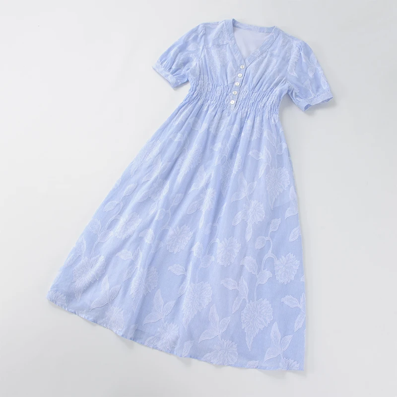 

Летняя одежда из чесаного хлопка большого размера с вышивкой Dr для похудения ort Sve V-Ne для женщин с грушей