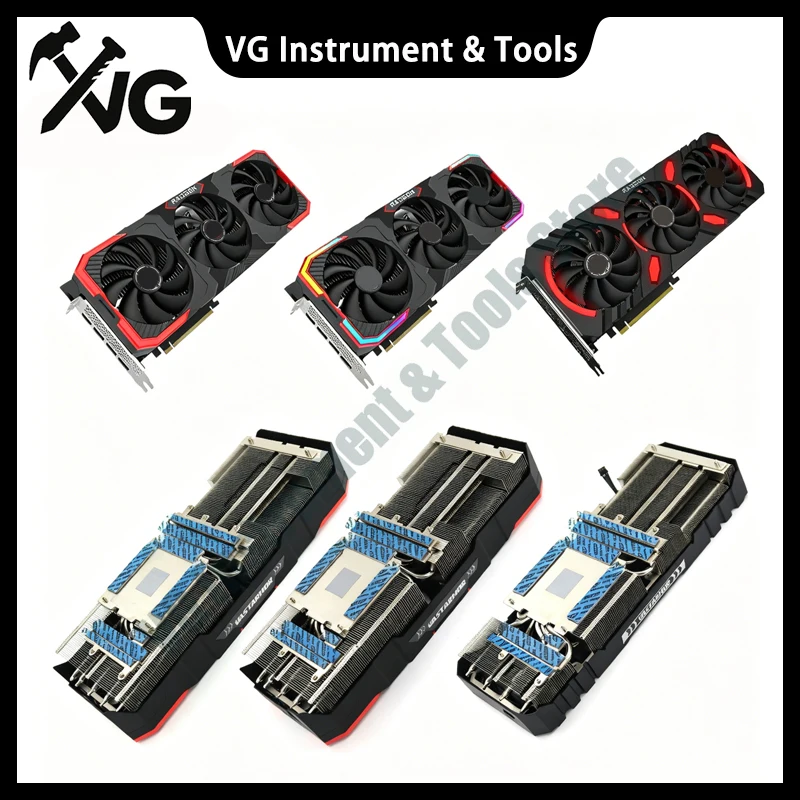 For Vastarmor Gpu Heatsink for RX7900XT/XTX, Starry/Alloy/Super Alloy, Triple Fan Radiator with Heat Pipes & Thermal Pads