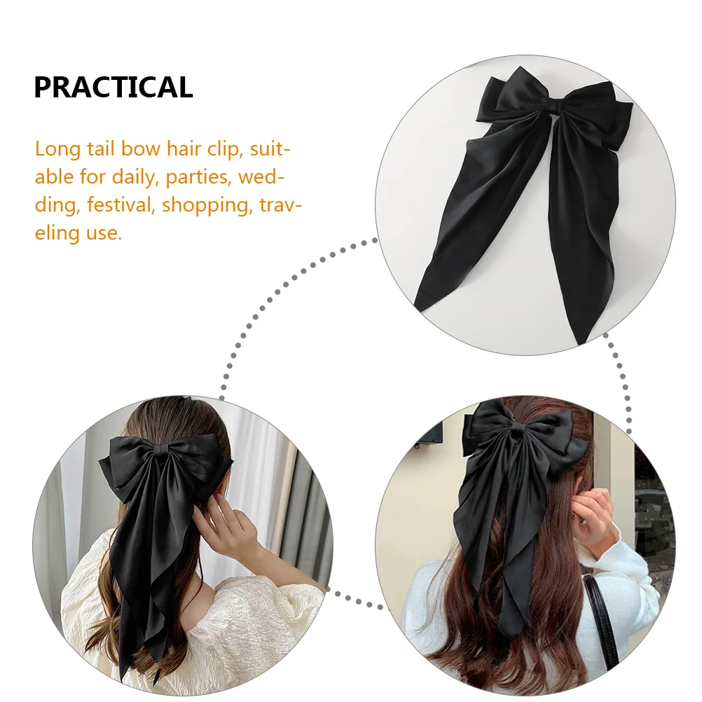 

2pcs Big Bow Hair Clip Large Barrettes Accessories for Girls Women Spring Party Wedding Travel Red Bows Fashion