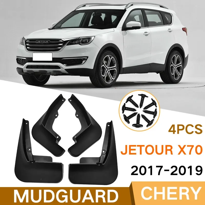 

For Chery JETOUR X70 S M 2017-2019 black car mudguard Reduce dust Resist tire dirt car accessories tools