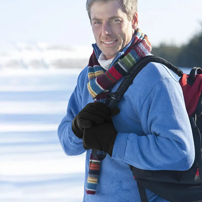 

1Pair Sports Gloves Winter Warm Full Fingers Waterproof Cycling Outdoor Running Motorcycle Ski Touch Screen Polar Fleece Gloves