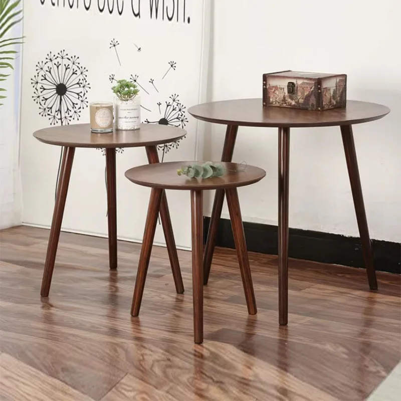 

Formwell Nesting Side Table Sofa End Tables Nightstand Bedside Wood Table Small Coffee Table