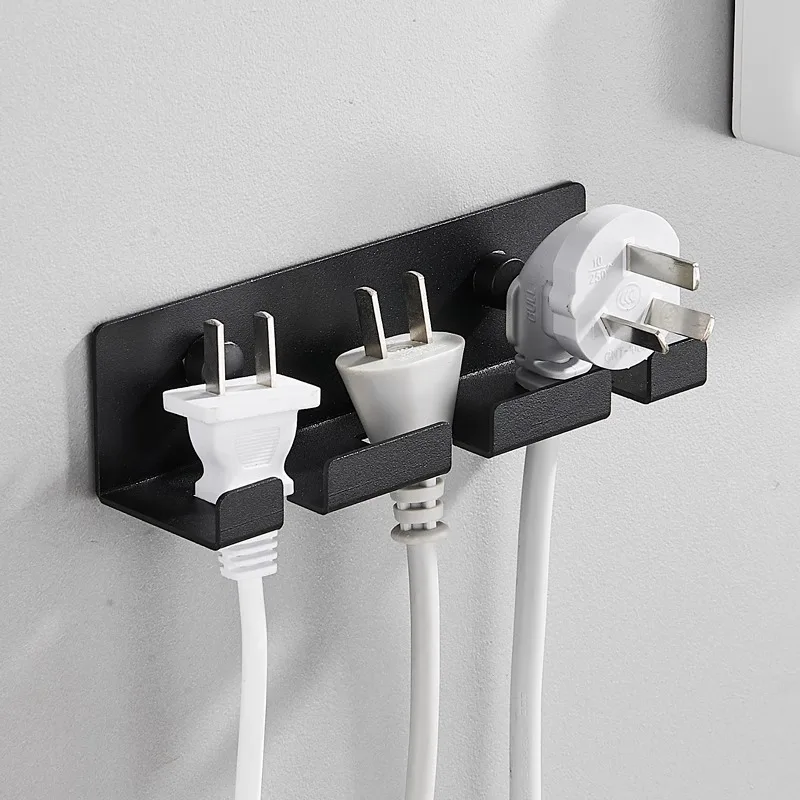 Under Desk Cable Management Adhesive Wire Holder Keeper Organizer Socket Wire Fixed Storage Power Strip Holder Housekeeper Wall