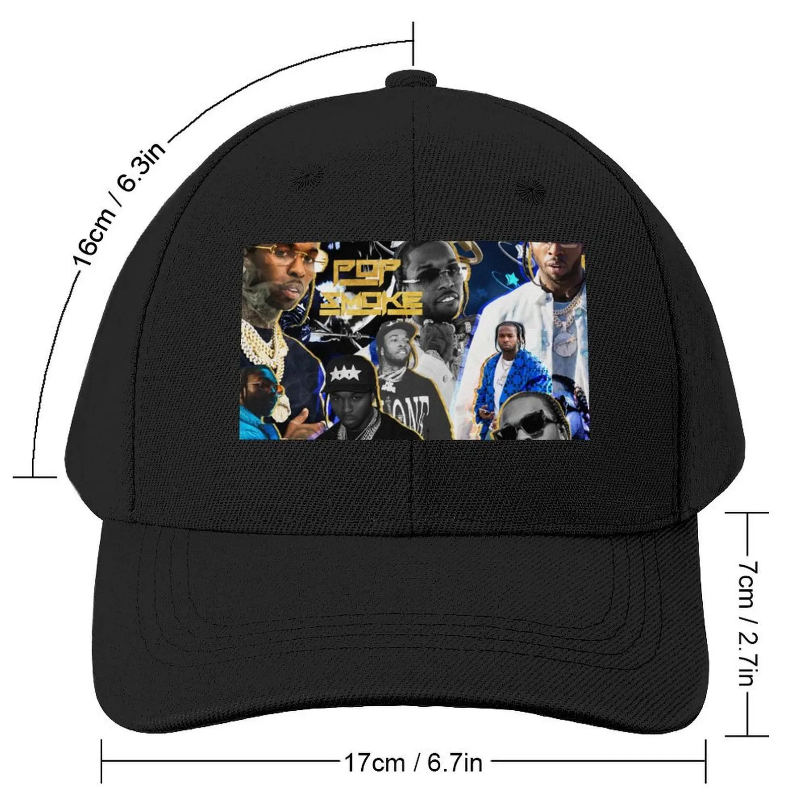 Woo | Shoot for the Stars Collage Baseball Cap fashionable derby hat beach hat For Man Women's